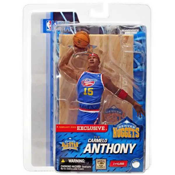 McFarlane Toys NBA Denver Nuggets Sports Basketball Exclusive Carmelo Anthony Exclusive Action Figure