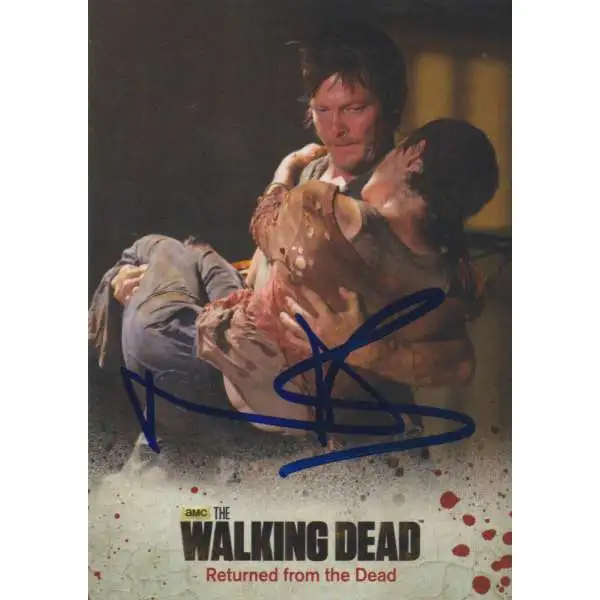 The Walking Dead Topps Daryl Signed by Norman Reedus Autograph Card [Includes JSA Authentication Card]