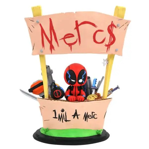 Marvel Deadpool 8-Inch Animated Style Statue [Merc for Hire]