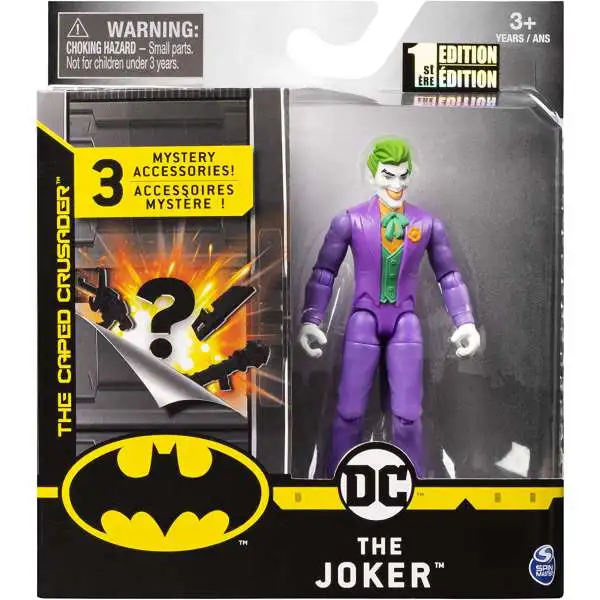 DC Batman The Caped Crusader Joker Action Figure [3 Mystery Accessories]