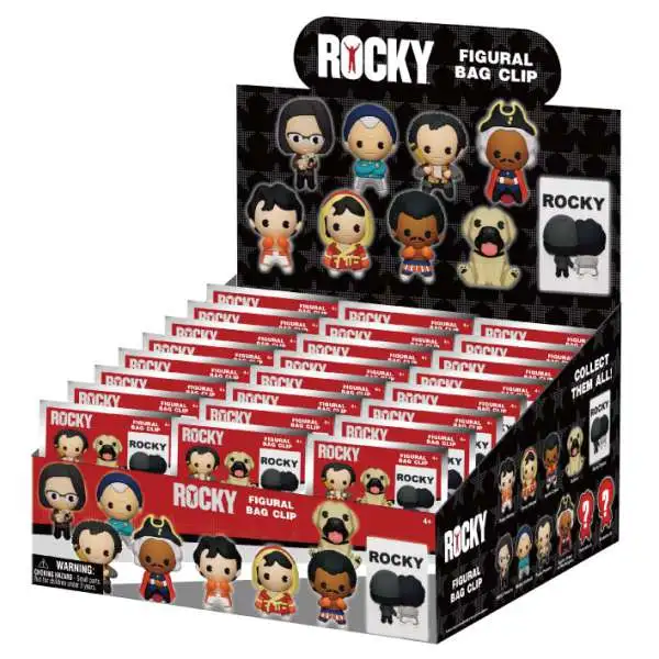 3D Figural Bag Clip Rocky Series 1 Rocky Mystery Box [24 Packs]