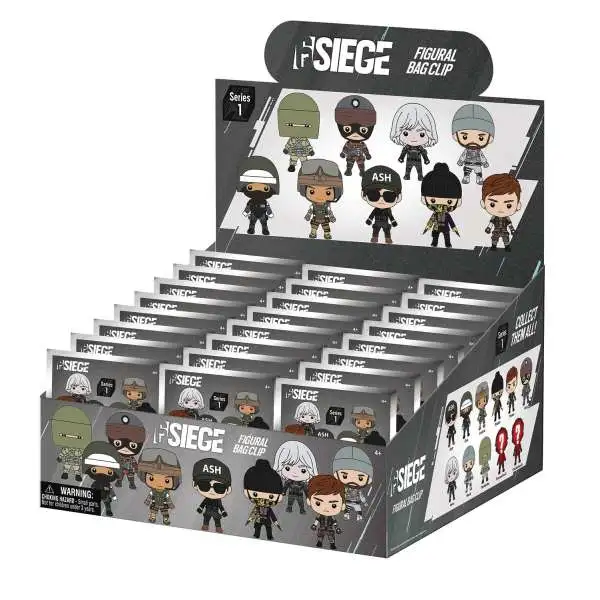 3D Figural Bag Clip Tom Clancy's Rainbow Six Siege Series 1 Mystery Box [24 Packs] (Pre-Order ships January)