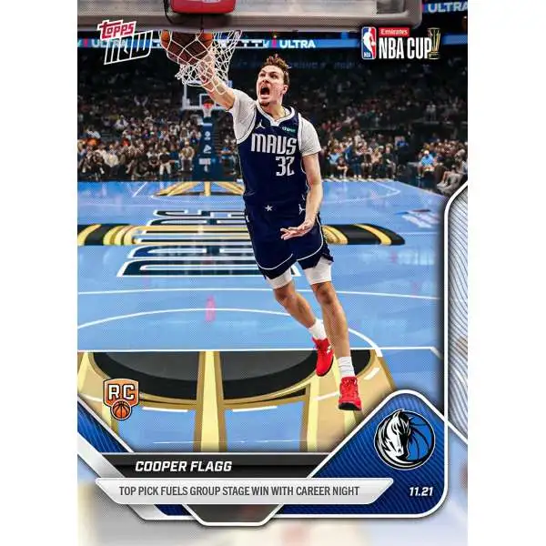 NBA Dallas Mavericks 2025-26 NOW Basketball Cooper Flagg #60 [Rookie]