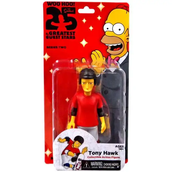 NECA The Simpsons Greatest Guest Stars Series 2 Tony Hawk Action FIgure