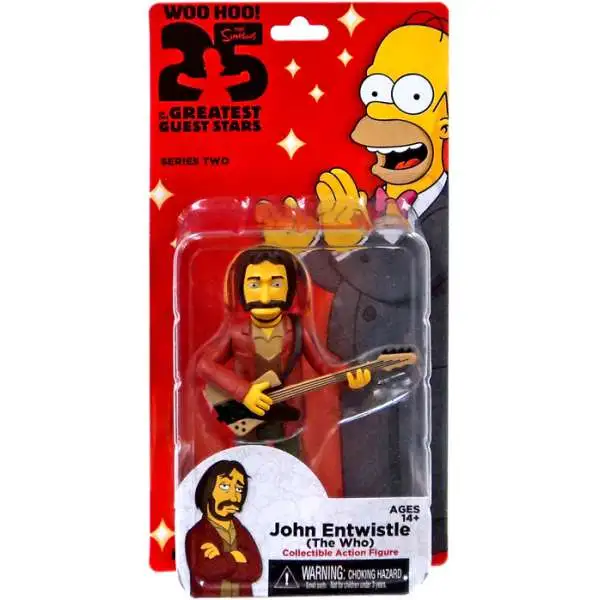 NECA The Simpsons Greatest Guest Stars Series 2 John Entwistle Action FIgure