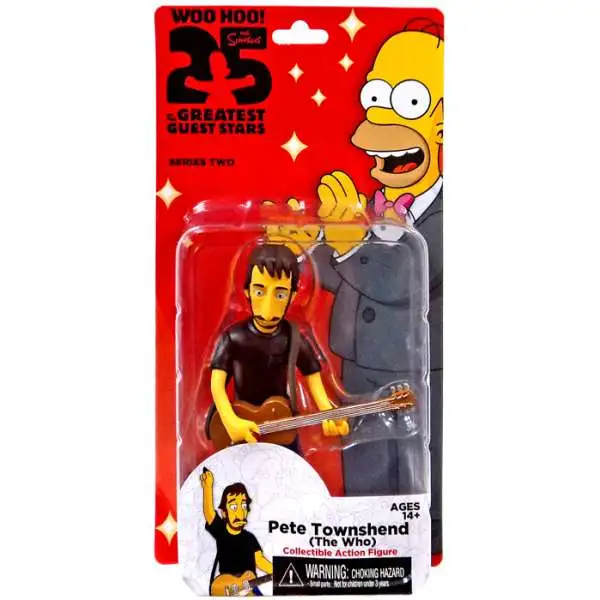 NECA The Simpsons Greatest Guest Stars Series 2 Pete Townshend Action FIgure