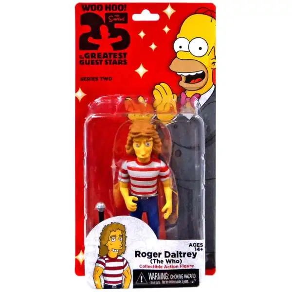 NECA The Simpsons Greatest Guest Stars Series 2 Roger Daltrey Action FIgure
