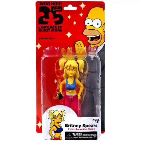 NECA The Simpsons Greatest Guest Stars Series 2 Britney Spears Action FIgure