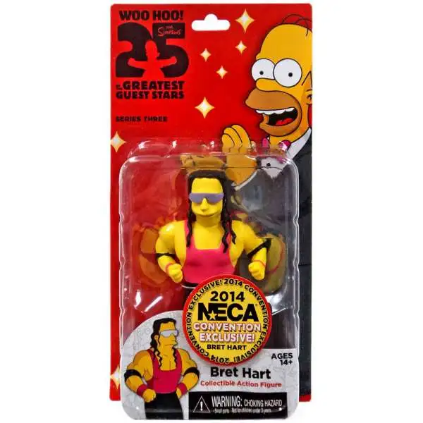 NECA The Simpsons Greatest Guest Stars Series 3 Bret Hart Exclusive Action Figure [Exclusive]