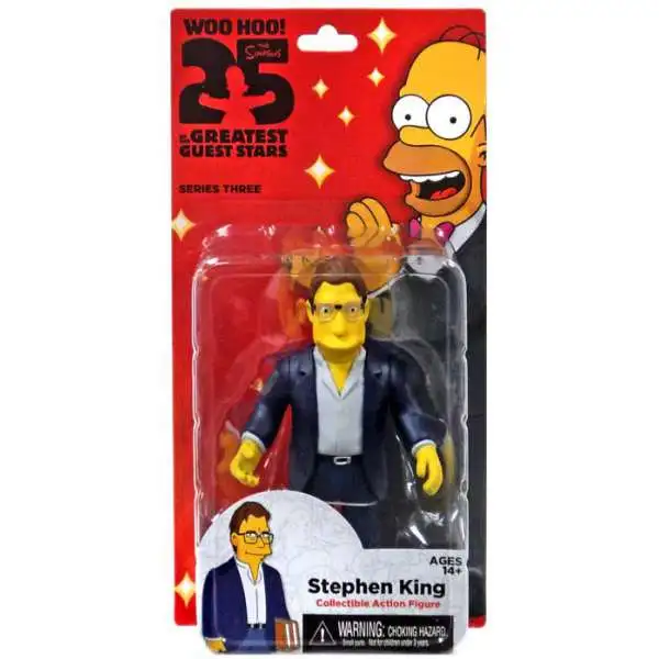 NECA The Simpsons Greatest Guest Stars Series 3 Stephen King Action FIgure