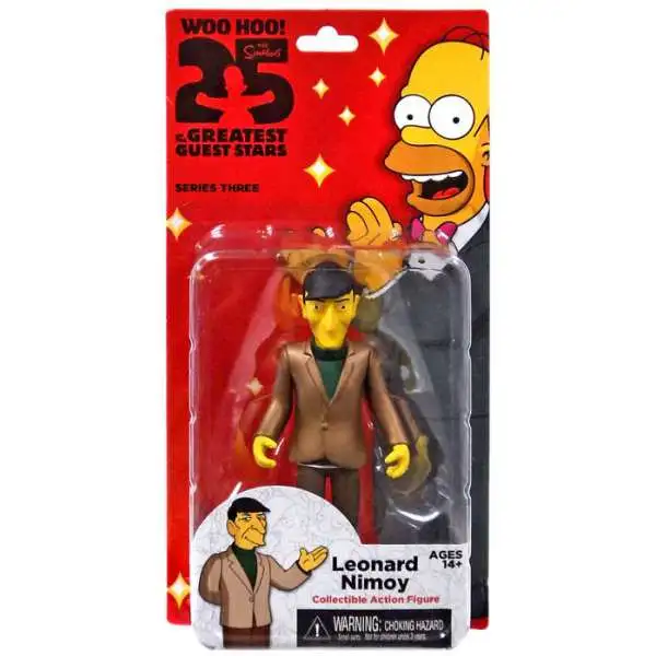 The Simpsons Greatest Guest Stars Series 3 Leonard Nimoy Action FIgure