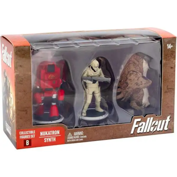 Fallout Build Deathclaw Series Nukatron & Synth 3-Inch Mini Figure 2-Pack