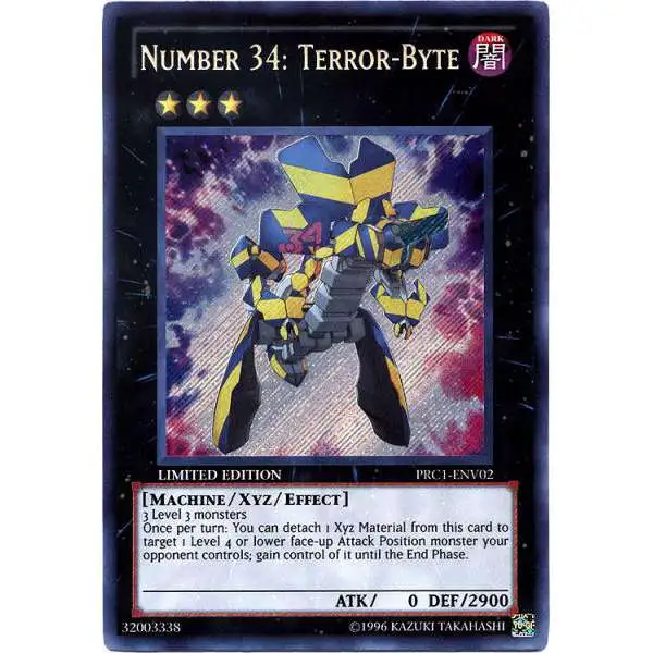 YuGiOh 2012 Premium Collector Tin Secret Rare Number 34: Terror-Byte PRC1-ENV02