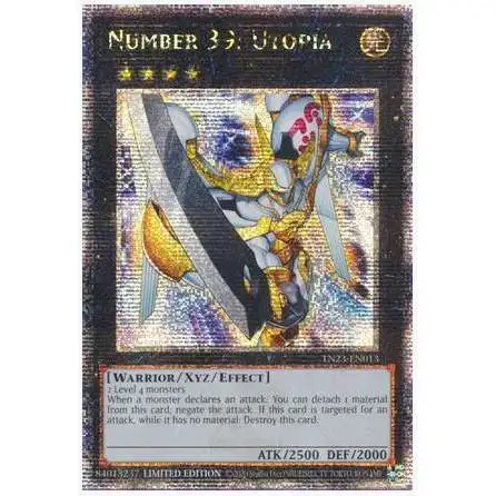 YuGiOh Trading Card Game 25th Anniversary Quarter Century Secret Rare Number 39: Utopia TN23-EN013