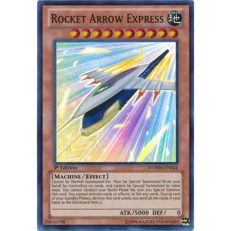 YuGiOh Number Hunters Super Rare Rocket Arrow Express NUMH-EN024
