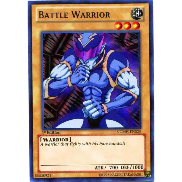 YuGiOh Number Hunters Super Rare Battle Warrior NUMH-EN025