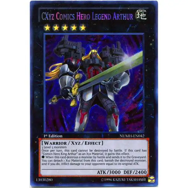 yugioh king arthur deck Playing Cards numbered 221/204 Yugioh Comics Hero King Arthur