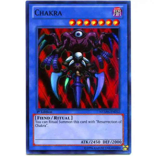 YuGiOh Number Hunters Super Rare Chakra NUMH-EN052
