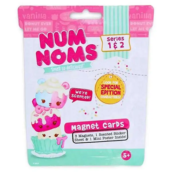 Num Noms Trading Cards Blind Bag Series 1 & 2 10 Sealed Packs 
