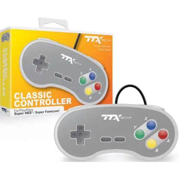 Super Nintendo Classic Wired Controller [Multi Colored Buttons]