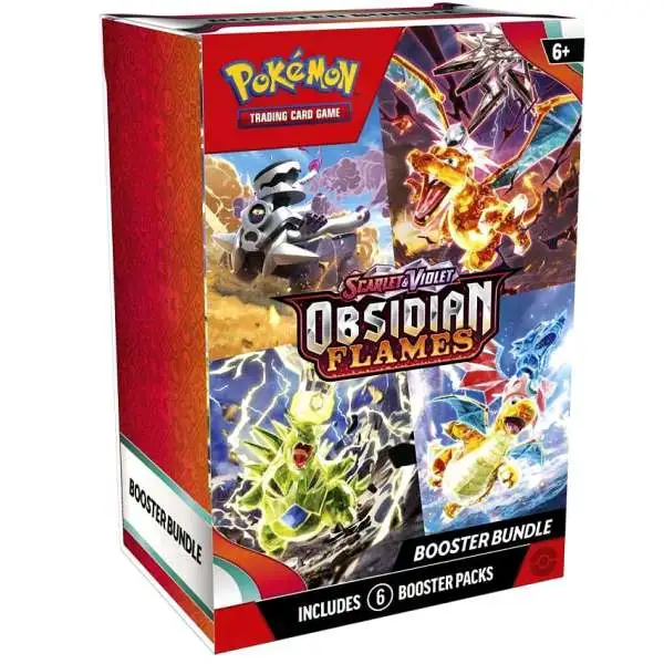 Pokemon Scarlet & Violet Obsidian Flames Booster Bundle [6 Packs]