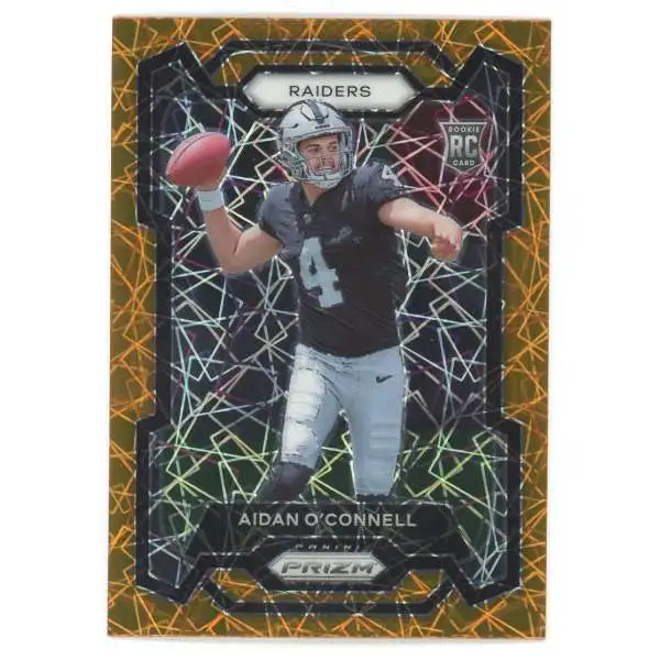 NFL 2023 Panini Prizm Orange Laser Aidan O'Connell #360 [Rookie]