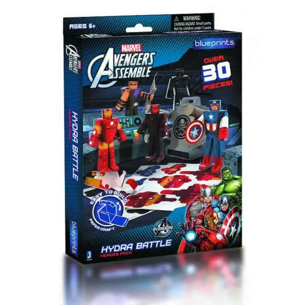 Marvel Avengers Assemble Papercraft Hydra Battle Heroes Pack
