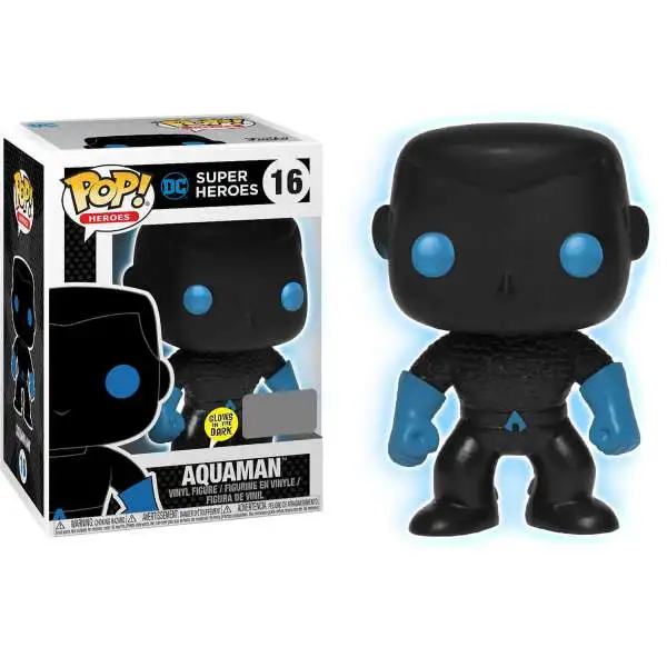 Funko DC POP! Heroes Aquaman Vinyl Figure #16 [Silhouette Glow-in-the-Dark]