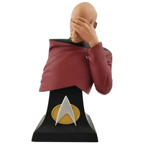 Star Trek: The Next Generation Captain Jean-Luc Picard Exclusive 5.5-Inch Limited Edition Mini Bust Paperweight [Facepalm]