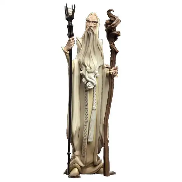 Lord of the Rings Mini Epics Saruman with Gandalf's Staff 4.1-Inch Vinyl Statue [2021 Con Exclusive]