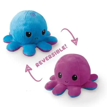 Octopus 6.5-Inch Mini Reversable Plush [Blue to Purple]
