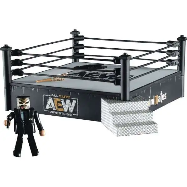 AEW All Elite Wrestling AEW Minimates Excalibur 6-Inch Mini Figure & Ring Playset