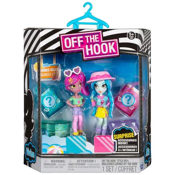 Off the Hook Summer Vacay Vivian & Mila Mini Doll 2-Pack