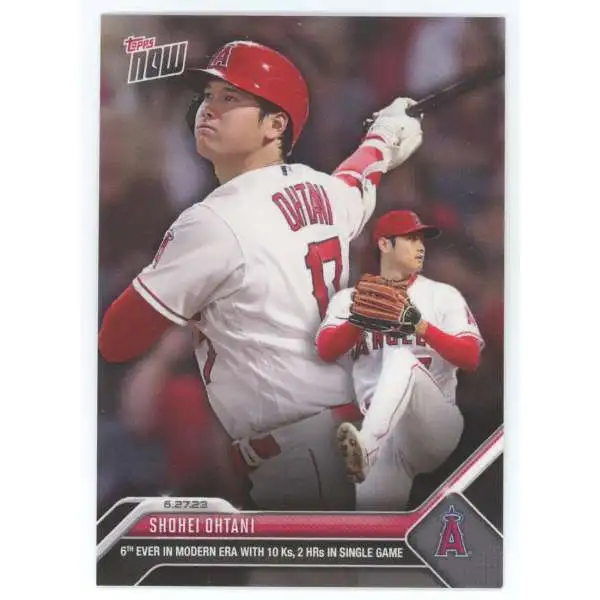 MLB Los Angeles Angels 2023 NOW Baseball Shohei Ohtani Exclusive #505 [6th with 10 Ks & 2 HRs in Single Game]