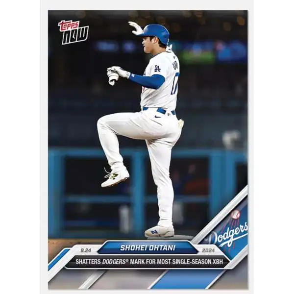 MLB Los Angeles Dodgers 2024 NOW Baseball Shohei Ohtani #750 [Shatters Dodgers Mark for Most Single-Season XBH]