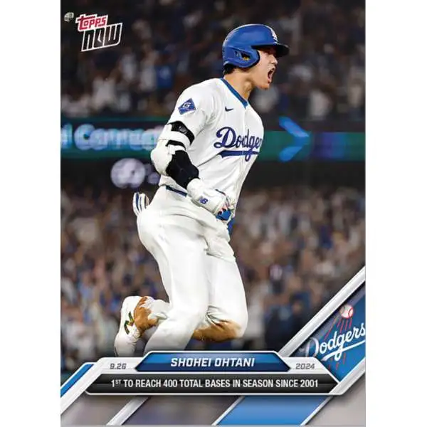 MLB Los Angeles Dodgers 2024 NOW Baseball Shohei Ohtani #763 [1st To Reach 400 Total Bases in Season Since 2001]