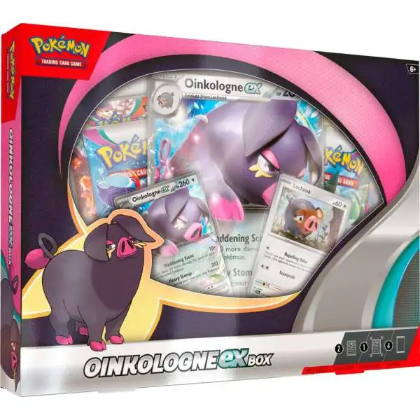 Pokemon Trading Card Game Scarlet & Violet Oinkologne ex Box [4 Booster Packs, 2 Foil Promos, Oversize Card & More!]