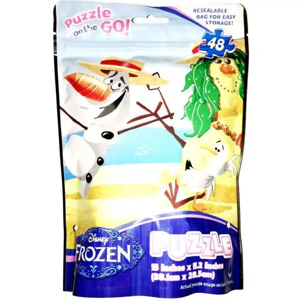 Disney Frozen Puzzle on the Go Olaf Summer Fun Puzzle [48 Pieces]