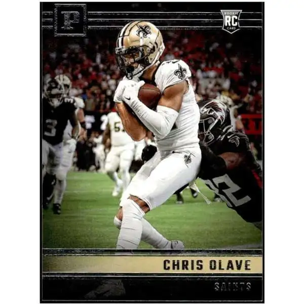 2022 Panini Chronicles Prizm Black Chris Olave Rookie RC #PB-14 Saints F27