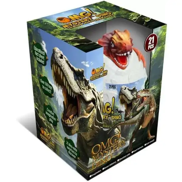 OMG! Mystery Dino Egg Playset [Unwrap to Discover 21 Surprises Inside!]