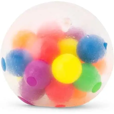Scrunchems Bright Balls Squish Ball Sensory Stress Squishy Toy [1 RANDOM Color]