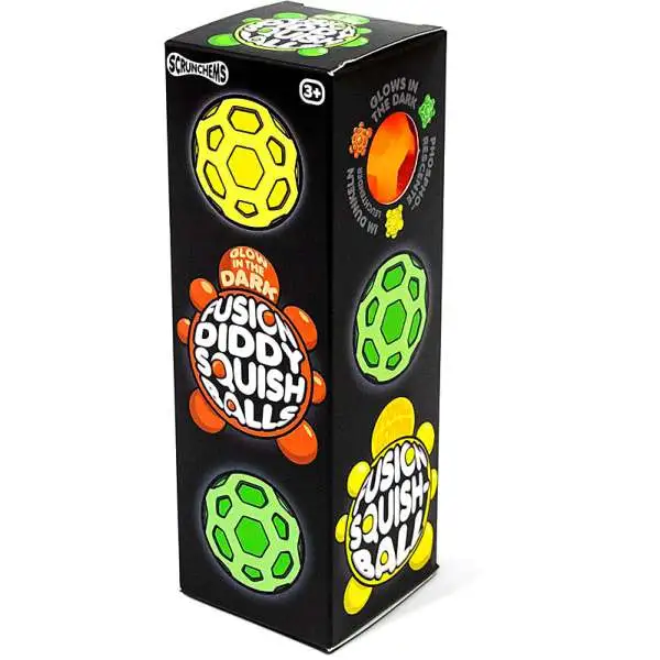 Scrunchems Fusion Diddy Squish Balls Sensory Stress Toy 3-Pack [RANDOM Colors]