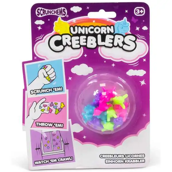 Scrunchems Unicorn Creeblers (Crawlers) Sensory Stress Toy [RANDOM Colors]