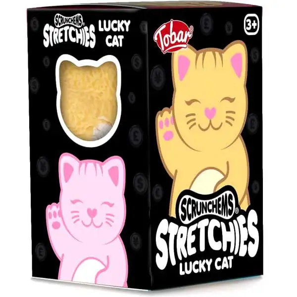 Scrunchems Lucky Cat Stretchy Sensory Stress Toy [1 RANDOM Color]