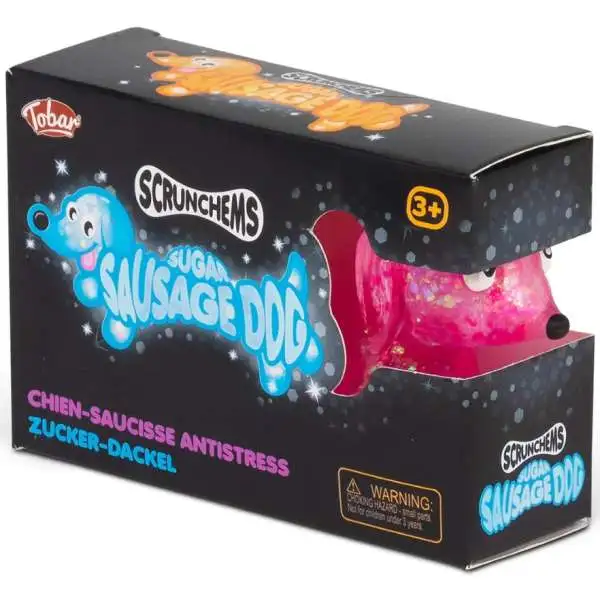 Scrunchems Sugar Sausage Dog Sensory Stress Toy [1 RANDOM Color] (Pre-Order ships September)