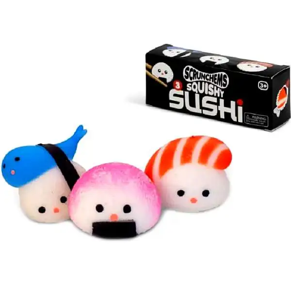 Scrunchems Sushi Set Sensory Stress Toy 3-Pack [RANDOM Colors]