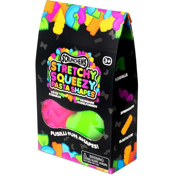 Scrunchems Stretchy Squeezy Pasta Shapes Sensory Stress Toy [RANDOM Colors]