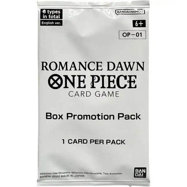 One Piece Trading Card Game Romance Dawn Promo Booster Pack OP-01 [1 Card Box Topper]