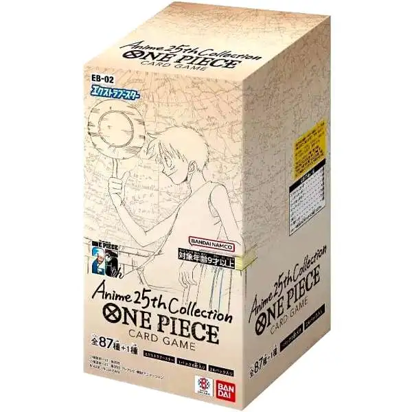 One Piece Trading Card Game 2025 Memorial Collection Anime 25th Collection Extra Booster Box EB-02 [JAPANESE, 24 Packs]