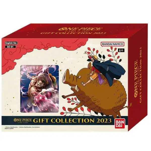 One Piece Trading Card Game Kingdoms of Intrigue 2023 Gift Collection Box GC-01 [5 Booster Packs, Card Case & Promo Card]